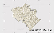 Shaded Relief Map of Solan, cropped outside