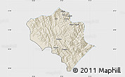 Shaded Relief Map of Solan, single color outside