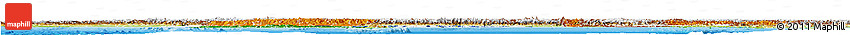 Flag Horizon Map of India, physical outside, bathymetry sea, flag centered