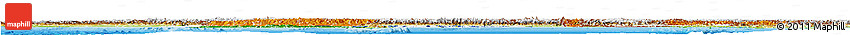 Flag Horizon Map of India, physical outside, flag centered