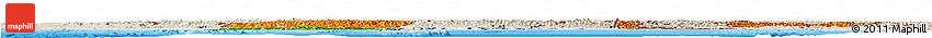 Flag Horizon Map of India, shaded relief outside, bathymetry sea, flag centered