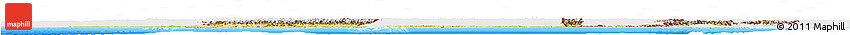 Physical Horizon Map of India, single color outside, bathymetry sea
