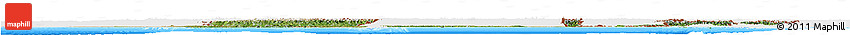 Satellite Horizon Map of India, single color outside, bathymetry sea