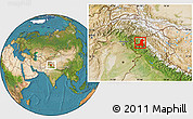 Satellite Location Map of Anantnag (Kashmir South)