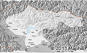 Gray 3D Map of Baramula (Kashmir North)