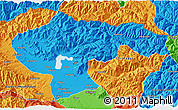 Political 3D Map of Baramula (Kashmir North)