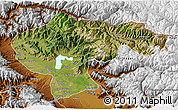 Satellite 3D Map of Baramula (Kashmir North), physical outside