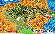Satellite 3D Map of Baramula (Kashmir North), political outside