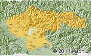 Savanna Style 3D Map of Baramula (Kashmir North)