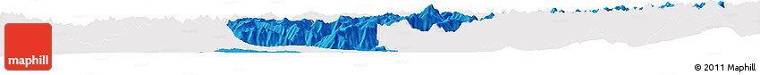 Political Horizon Map of Baramula (Kashmir North), cropped outside