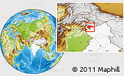 Physical Location Map of Baramula (Kashmir North), highlighted country