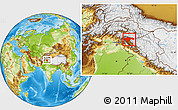 Physical Location Map of Baramula (Kashmir North)