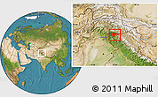Satellite Location Map of Baramula (Kashmir North)