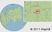 Savanna Style Location Map of Baramula (Kashmir North)