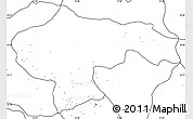 Blank Simple Map of Baramula (Kashmir North), no labels
