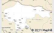 Classic Style Simple Map of Baramula (Kashmir North)