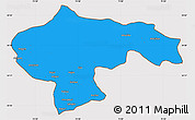 Political Simple Map of Baramula (Kashmir North), cropped outside