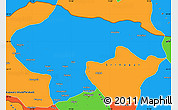 Political Simple Map of Baramula (Kashmir North)