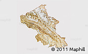 Satellite 3D Map of Ladakh (Leh), cropped outside
