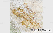 Satellite 3D Map of Ladakh (Leh), lighten