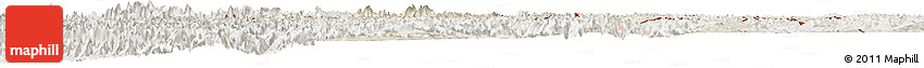 Shaded Relief Horizon Map of Ladakh (Leh), lighten