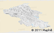 Classic Style Panoramic Map of Ladakh (Leh), single color outside