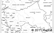 Blank Simple Map of Jammu and Kashmir