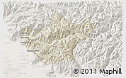 Shaded Relief 3D Map of Srinagar, lighten