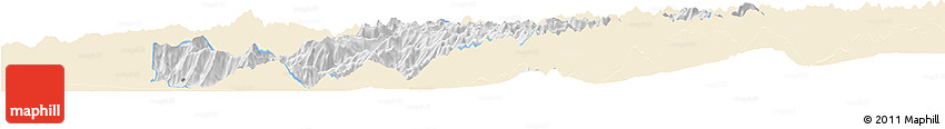 Classic Style Horizon Map of Srinagar, single color outside Classic Style Horizon Map of Srinagar, single color outside