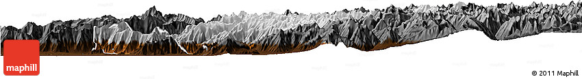Physical Horizon Map of Srinagar, darken