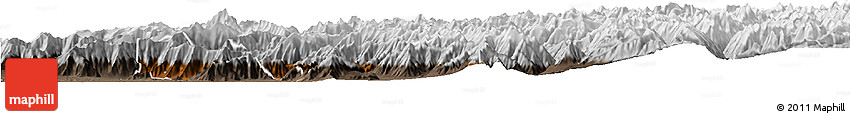 Physical Horizon Map of Srinagar, semi-desaturated
