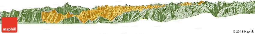 Savanna Style Horizon Map of Srinagar