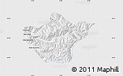 Silver Style Map of Srinagar, single color outside