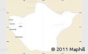 Classic Style Simple Map of Srinagar, single color outside