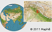 Satellite Location Map of Udhampur