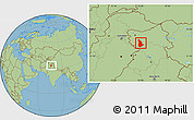 Savanna Style Location Map of Udhampur