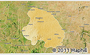 Physical 3D Map of Bangalore Urban, satellite outside