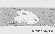 Gray Panoramic Map of Bangalore Urban