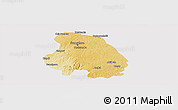 Physical Panoramic Map of Bangalore Urban, cropped outside