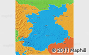 Political 3D Map of Belgaum