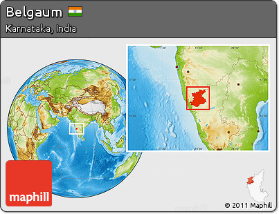 Physical Location Map of Belgaum