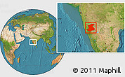 Satellite Location Map of Belgaum