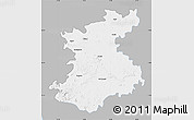 Gray Map of Belgaum, single color outside
