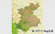 Satellite Map of Belgaum, physical outside