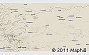Shaded Relief Panoramic Map of Belgaum