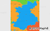 Political Simple Map of Belgaum
