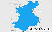 Political Simple Map of Belgaum, single color outside, borders and labels