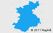 Political Simple Map of Belgaum, single color outside