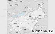 Silver Style 3D Map of Bellary