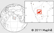 Blank Location Map of Bellary